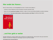 Tablet Screenshot of humor-pflege.ch